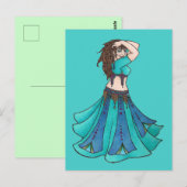 Carte Postale Queen of Beledi Belly Dancer (Devant / Derrière)