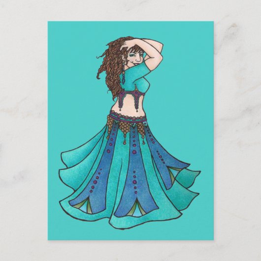 Carte Postale Queen of Beledi Belly Dancer (Devant)