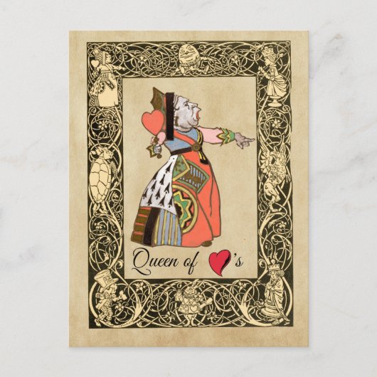 Carte Postale Queen of Hearts, Alice's Adventures in Wonderland (Devant)