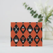 Carte Postale Queen of Hearts Royal Motifs (Debout devant)
