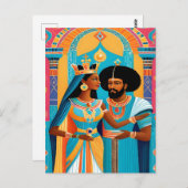 Carte postale Queen of Sheba et King Solomon (Devant / Derrière)