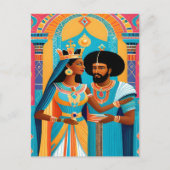 Carte postale Queen of Sheba et King Solomon (Devant)