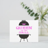 Carte Postale Queen Of The Grill, Couronne Rose (Debout devant)