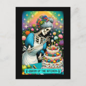 Carte postale Queen of the Kitchen Tarot Card (Devant)
