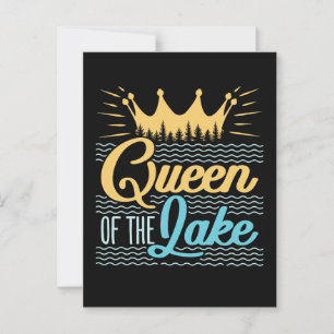Carte Postale Queen of the Lake Women Summer Outdoors