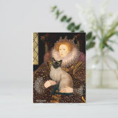 Carte Postale Queen Seal Point Chat siamois (Debout devant)