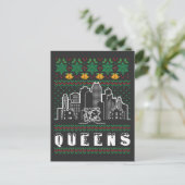 Carte Postale Queens New York Mauvais Noël (Debout devant)