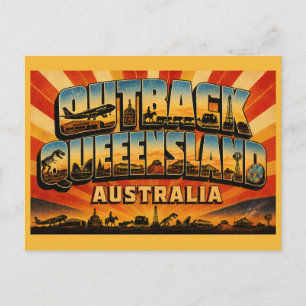 Carte Postale Queensland Outback, le cœur sauvage de l'Australie