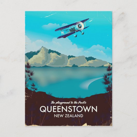 Carte Postale Queenstown Nouvelle-Zélande (Devant)