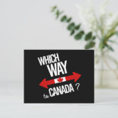 Carte Postale Quel chemin pour le Canada — blanc - - (Debout devant)