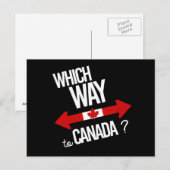 Carte Postale Quel chemin pour le Canada — blanc - - (Devant / Derrière)