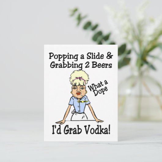 Carte Postale Quel Dope (Debout devant)