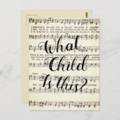 Carte Postale Quel enfant est-ce là ? (Devant / Derrière)