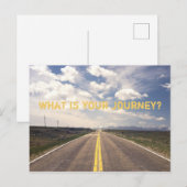 Carte Postale quel est votre voyage ? (Devant / Derrière)