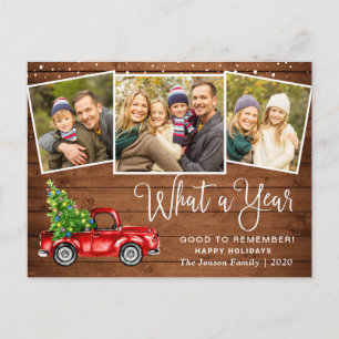 Carte Postale Quelle année Noël Camion de la ferme rouge 3 Photo