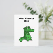 Carte Postale Quelle charge de croc amusant Alligator Cartoon (Debout devant)