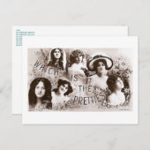 Carte Postale Quelle est la plus belle actrice ? (Devant / Derrière)