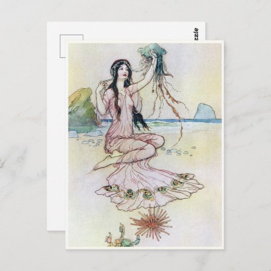 Carte Postale Quelle forme elle a appréciée par Warwick Goble (Devant / Derrière)