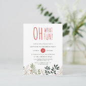 Carte Postale Quelle joie ! Invitation de fête botanique de vaca (Debout devant)