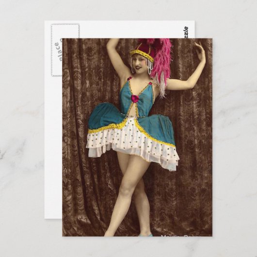 Carte Postale Quelle jupe (Devant / Derrière)