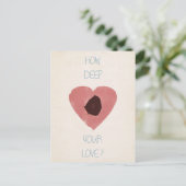 Carte Postale quelle profondeur est votre amour (Debout devant)