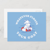 Carte Postale Quelle que soit la chèvre (Devant / Derrière)