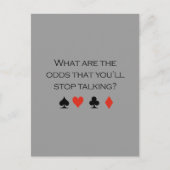 Carte Postale Quelles sont les chances que vous arrêtiez de parl (Devant)