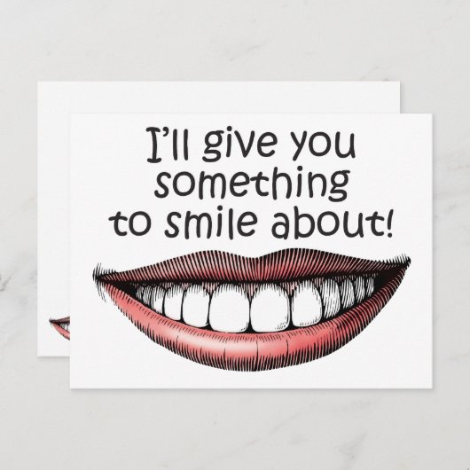 Carte Postale quelque chose à sourire (Devant / Derrière)