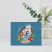 Carte Postale Quelque chose de Fishy Mermaid Pixel Art (Debout devant)