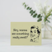 Carte Postale Quelque chose de vraiment houle (Debout devant)