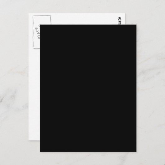 Carte Postale Quelque chose en noir à Customiser si vous aimez (Devant / Derrière)