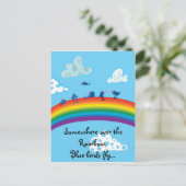 Carte Postale Quelque part au-dessus de l'arc-en-ciel (Debout devant)