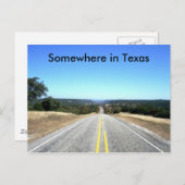 Carte Postale Quelque Part Au Texas (Devant / Derrière)