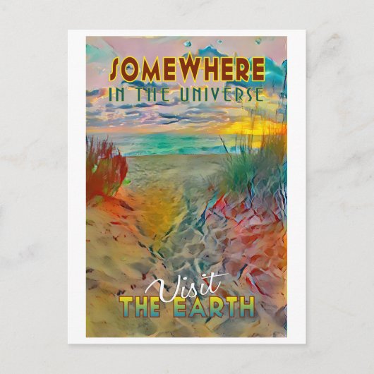 Carte Postale Quelque part dans l'Univers (Devant)