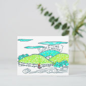 Carte Postale Quelque part / Parfois (Debout devant)