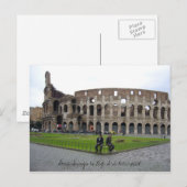 Carte Postale Quelques Choses Dans... - Rome (Devant / Derrière)