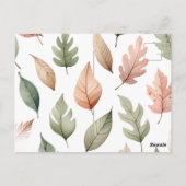 Carte Postale Quelques lapins prêts pour l'automne (Dos)