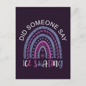 Carte Postale Quelqu'Un A Dit Patinage Sur Glace (Devant)