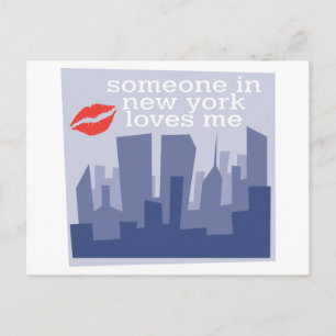 Carte Postale Quelqu'Un À New York M'Aime