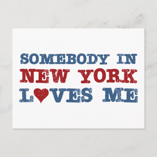 Carte Postale Quelqu'un à New York m'aime (Devant)