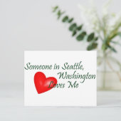 Carte Postale Quelqu'Un À Seattle M'Aime (Debout devant)