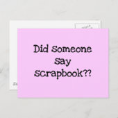 Carte Postale Quelqu'un a-t-il dit des tee-shirts et des cadeaux (Devant / Derrière)