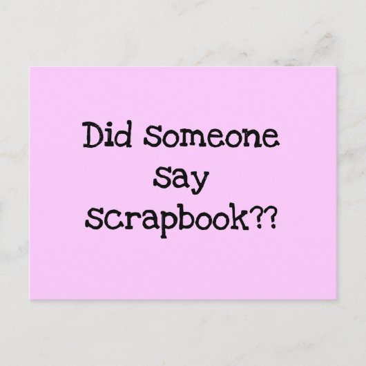 Carte Postale Quelqu'un a-t-il dit des tee-shirts et des cadeaux (Devant)