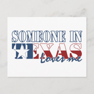 Carte Postale Quelqu'un au Texas m'aime