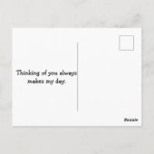 Carte Postale Quelqu'un avec AUTISM éclaire mon monde (Dos)