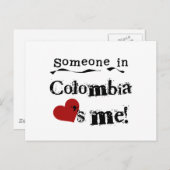 Carte Postale Quelqu'Un En Colombie M'Aime (Devant / Derrière)