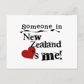 Carte Postale Quelqu'un en Nouvelle Zélande m'aime