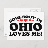 Carte Postale Quelqu'Un En Ohio M'Aime (Devant / Derrière)