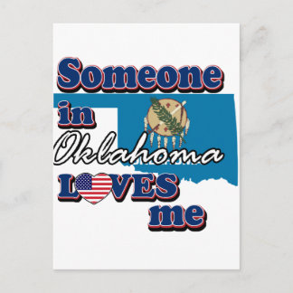 Carte Postale Quelqu'un en Oklahoma m'aime