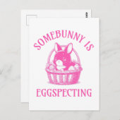 Carte Postale Quelqu'Un Est En Train D'Entendre Une Faire-part D (Devant / Derrière)